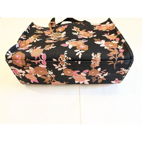 NWOT Spartina 449 Verdier Market Tote Bag Black Floral - Picture 5 of 8